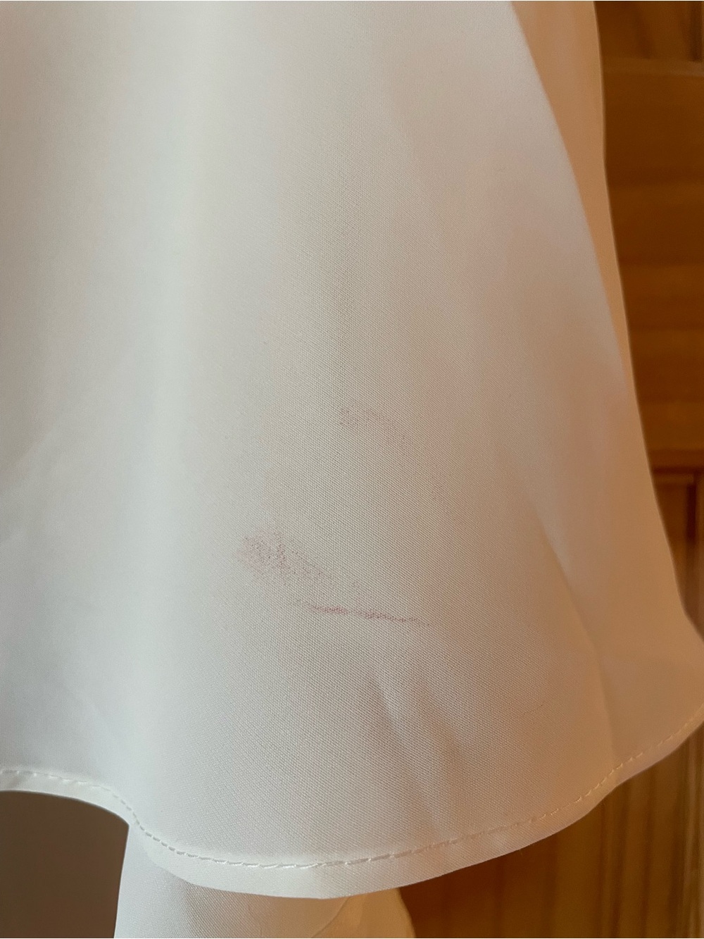 Grace Karin Cream Midi Chiffon Dress with Flutter Sleeves with Call Out - Picture 5 of 6